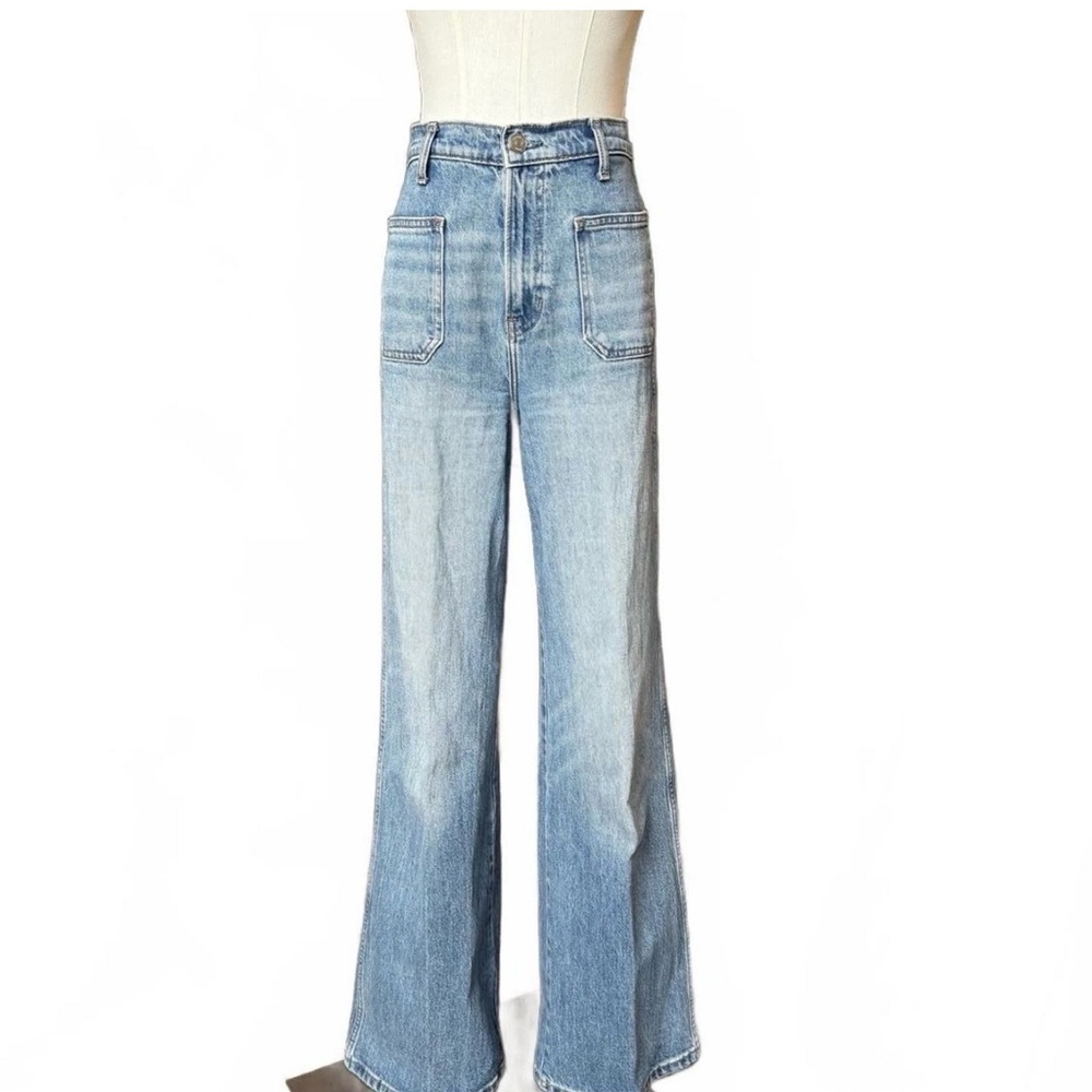 Reformation Light Wash Wide-Leg Jeans